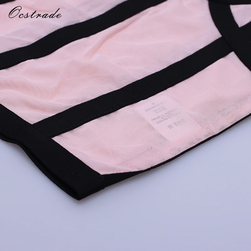 Женское облегающее платье Ocstrade черное с сеткой вечерние платья 2019|bodycon dress|dress fashion