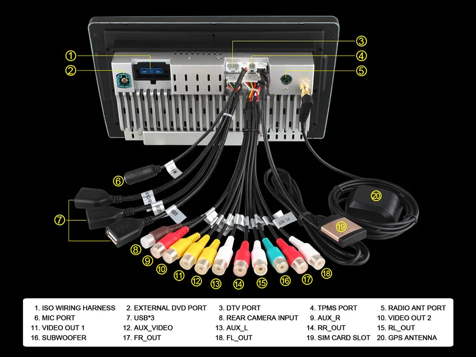 Автомобильный DVD-плеер с восьмиядерным процессором Android 6 0 ОЗУ 2 Гб ПЗУ 32 ГБ для