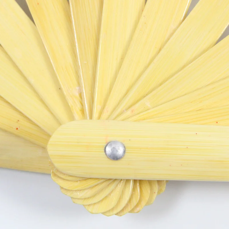 

Plum Strong Tai Chi Fan Refined Manual Bone Fan Hand And White Kungfu martial Art Performance