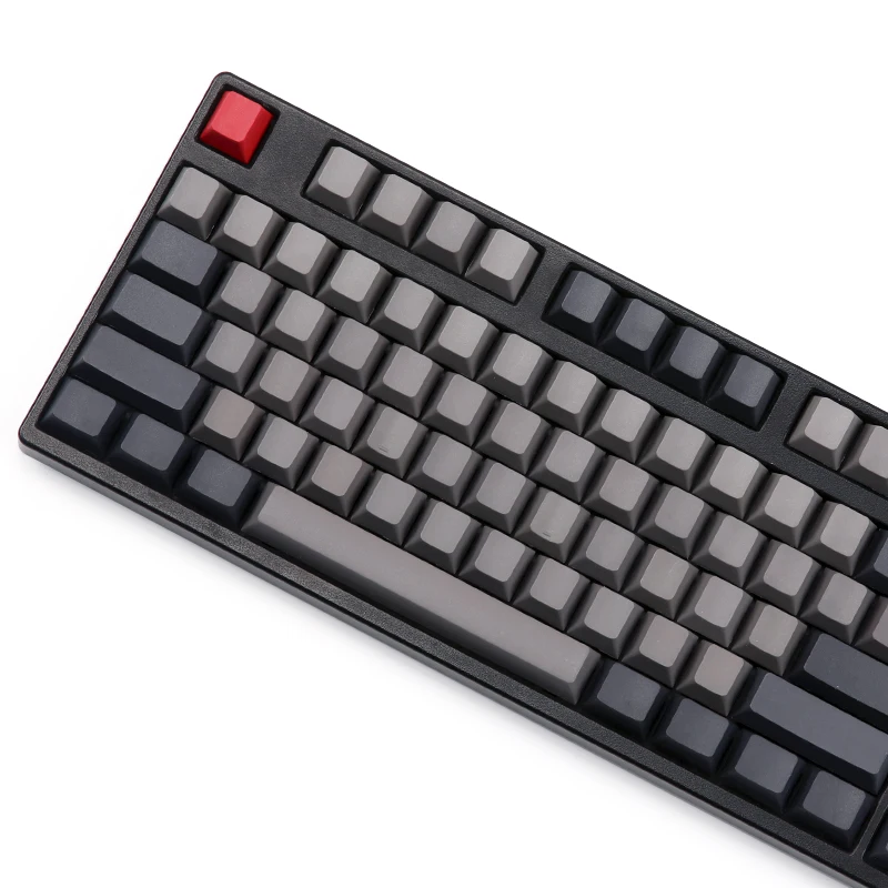 Пустые цветные pbt колпачки для ключей oem Вишневый профиль красный esc 108 клавиш usb