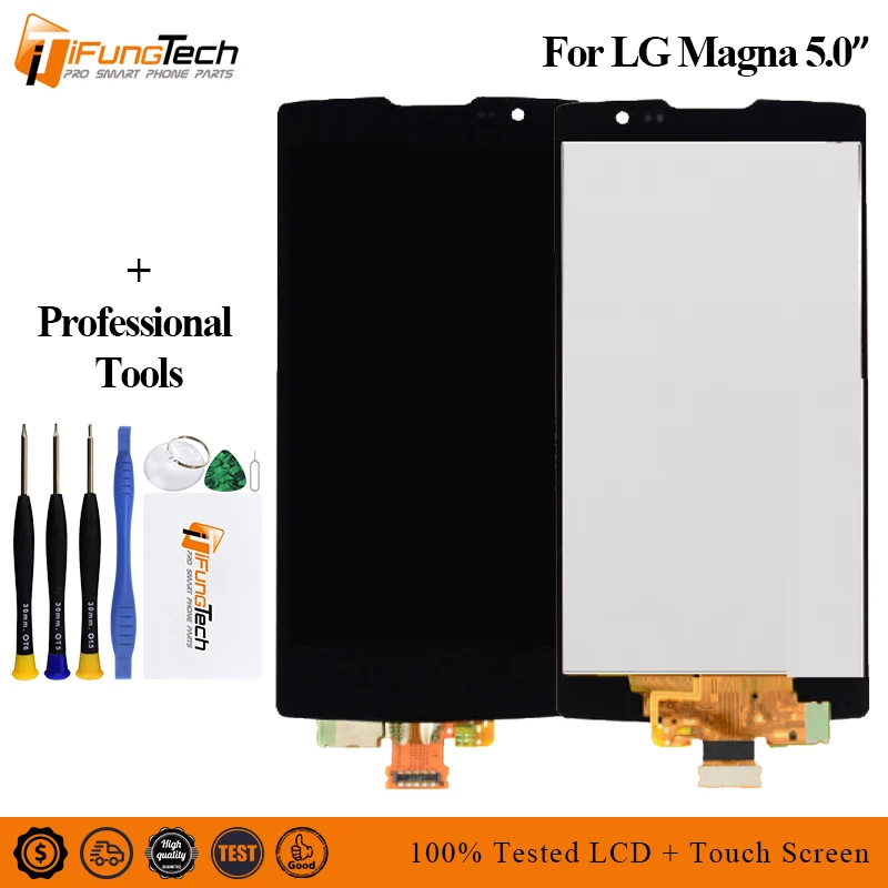 Для Lg Magna/G4c H500F H525 H502F Y90 H502 H500N H500 H525N ЖК дисплей + Сенсорное стекло дигитайзер рамка