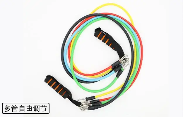 

11 Pcs/Set Latex Resistance Bands Crossfit Training Exercise Yoga Tubes Pull Rope,Rubber Expander Elastic Bands Fitness with Bag