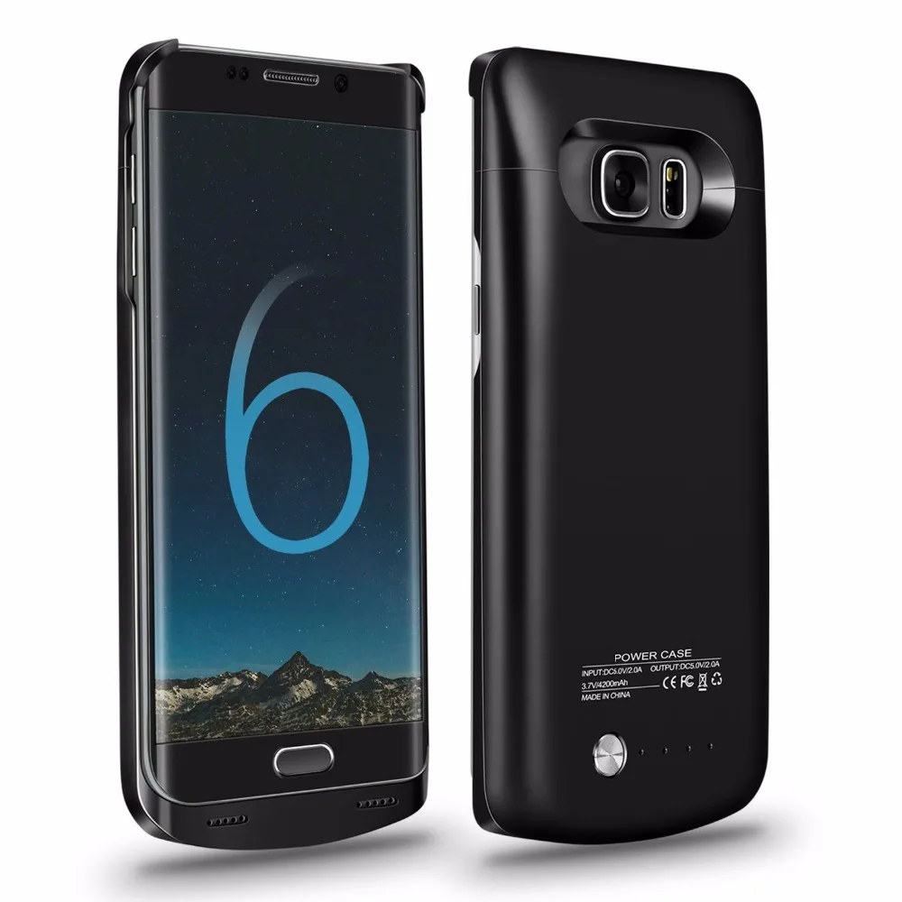 Для Samsung S6 Edge Plus 4200 mAh внешний блок питания зарядное устройство запасная крышка