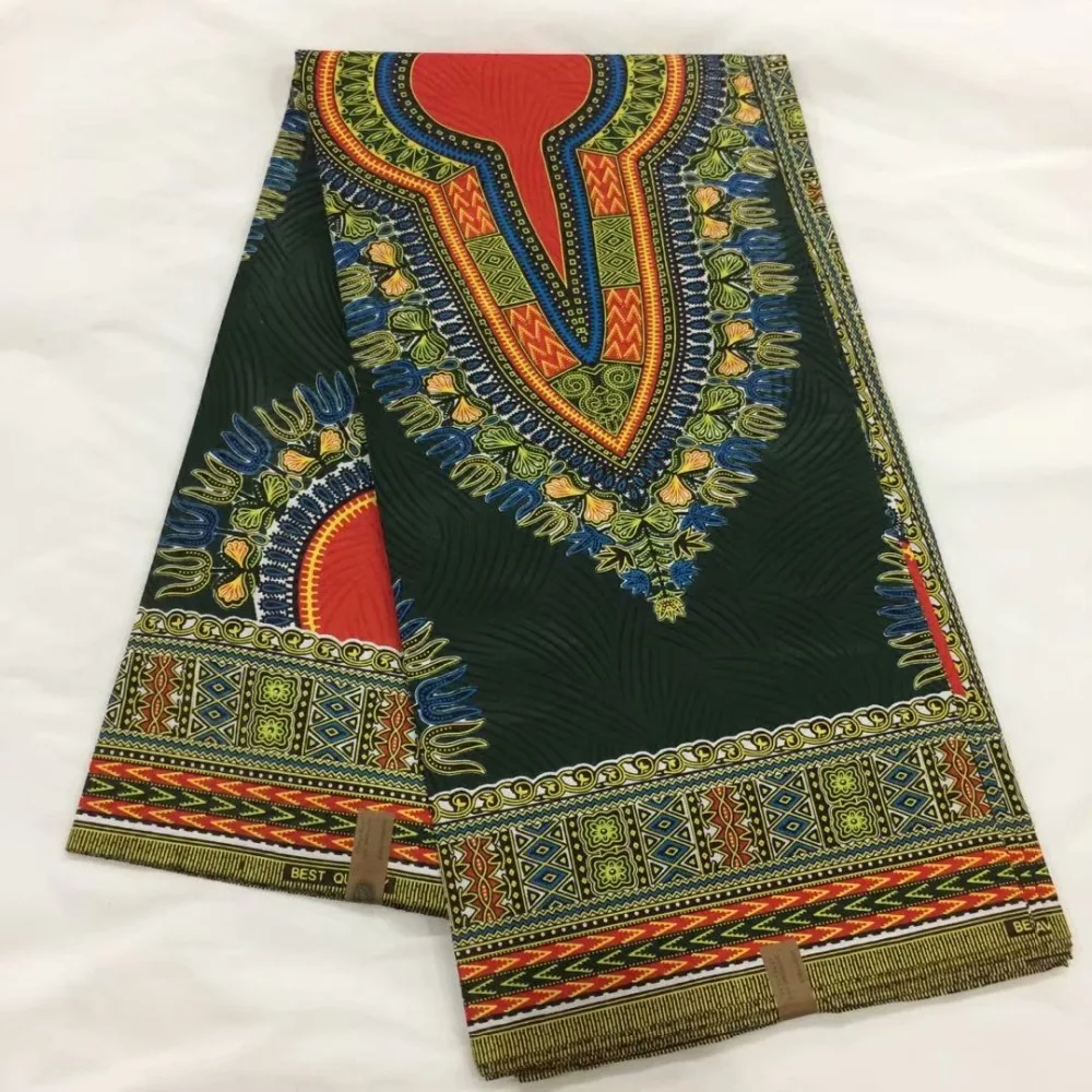 Дашики восковая ткань 2018 африканская для платья java печать хлопчатобумажная