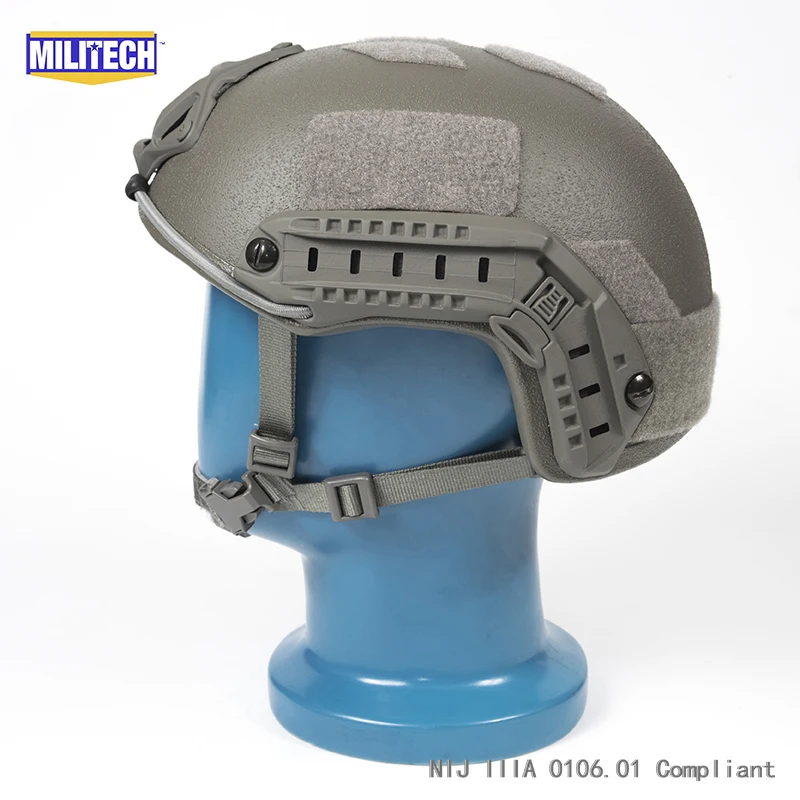 Сертификация ISO MILITECH 1 25 кг Lite FG супер высокой арамидный баллистический шлем