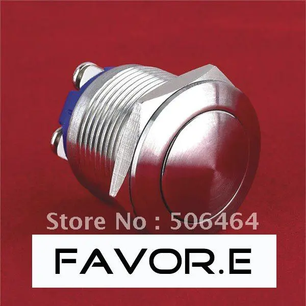 

19mm IP65 Momentary Push Button Switch domed round screw terminal