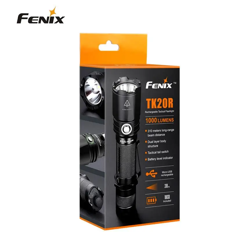 Фонарик Fenix TK20R CREE XPL HI V3 светодиодный Аккумуляторный с Micro USB 1000 лм 18650