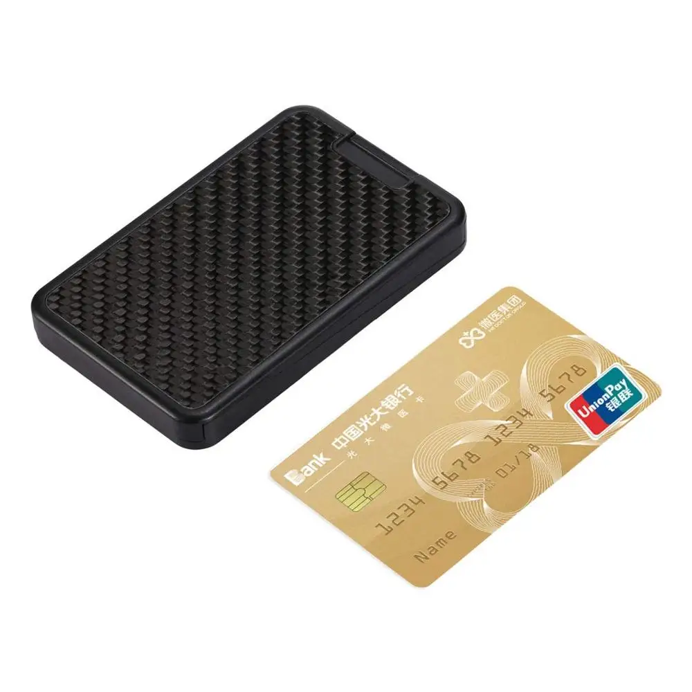 Портативный мужской держатель для карт RFID Блокировка ID Кредитная карта кошелек