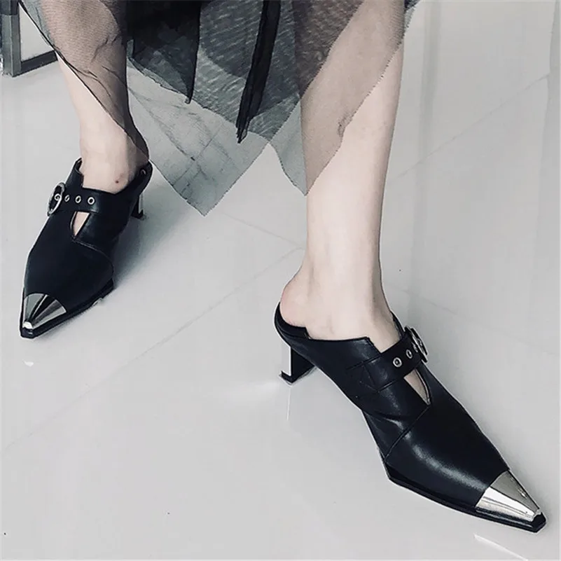 FEDONAS/модные женские туфли-лодочки с острым носком из натуральной кожи; брендовые Необычные Вечерние туфли на высоком каблуке для ночного клуба; Женская Осенняя новая обувь