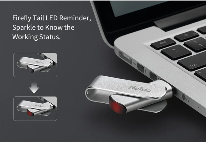 Netac USB флеш-накопитель 64 ГБ металлическая Флешка высокоскоростная USB флешка 32 ГБ флеш-накопитель 16 ГБ USB флеш-накопитель 3,0 для планшетных ПК