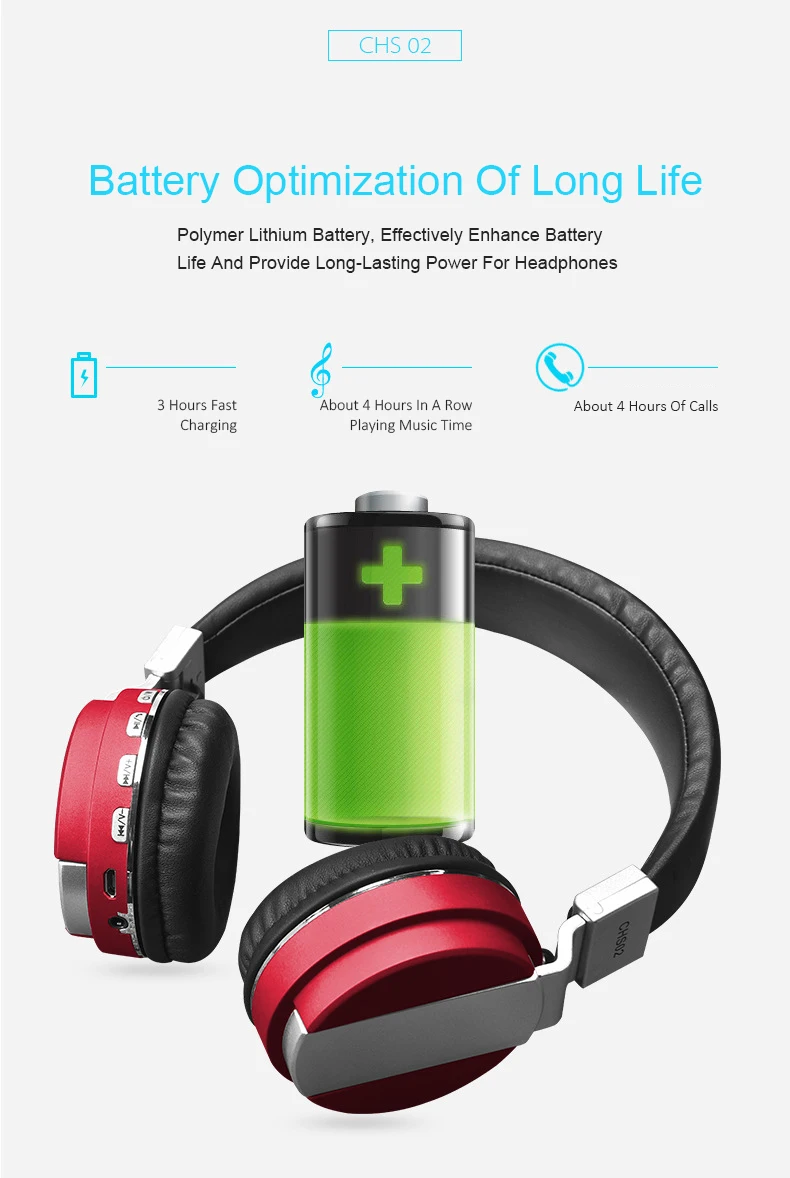 CHS02 беспроводные наушники Bluetooth гарнитура складные наушники HIFI стерео наушники с микрофоном для мобильного телефона Mp3 музыка