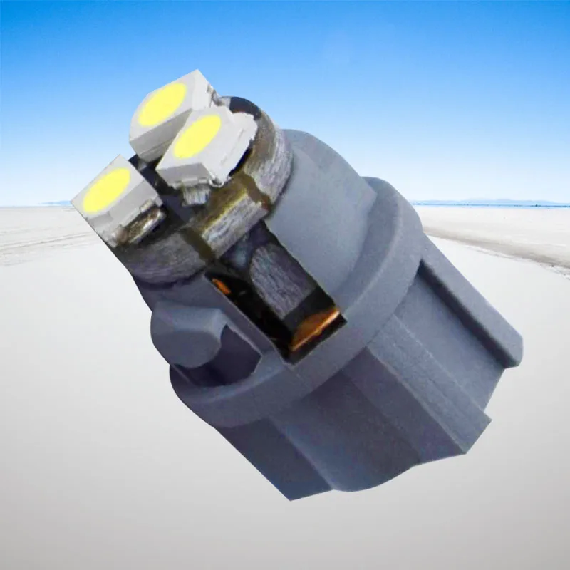 100 шт. светодиодные лампы для приборной панели автомобиля 12 мм 3020 в|t6.5 bulb|led instrumentcar