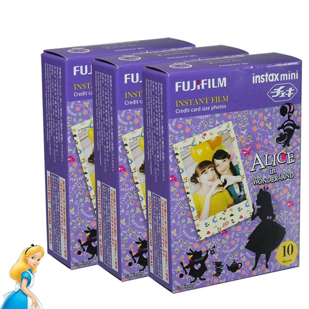 Фотокамера Fuji Fujifilm Instax Mini 8 пленка с рамкой Alice 30 листов для мгновенных фотографий