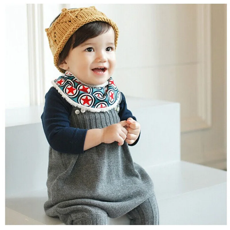 DreamShining/новые детские нагрудники зимний теплый шарф для новорожденных бандана