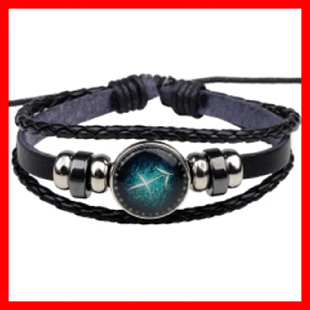 2019 новейший 12 браслет ежедневп с регулируемым модным кожаным шармом | Украшения и