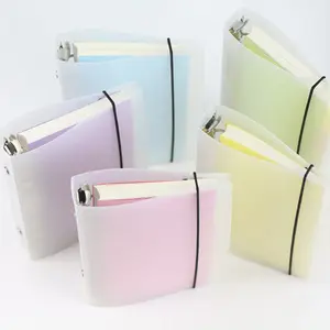 Оригинальный прозрачный чехол для блокнота A5, A6, A7, ПП, канцелярские принадлежности для школы и офиса, чехол для ежедневника с 6 отверстиями