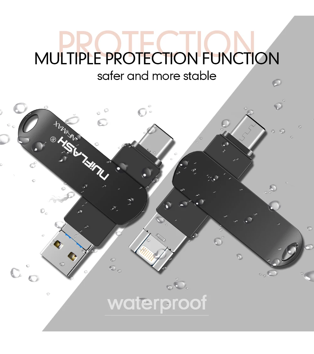 USB флэш-накопитель для iPhone X/8/7/7 Plus/6 Plus/6s/5/SE/ipad портативный флэш-накопитель HD флеш-накопитель 8 Гб оперативной памяти, 16 Гб встроенной памяти, 32 ГБ, 64 ГБ, 128 ГБ флэш-накопитель usb 2,0