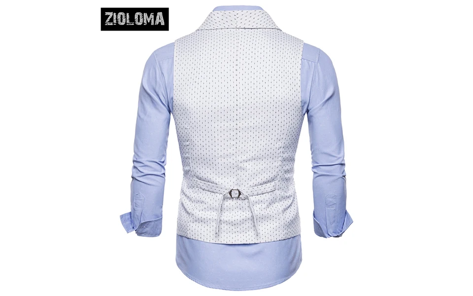 ZIOLOMA Мужской базовый Повседневный жилет Homme клетчатый без рукавов