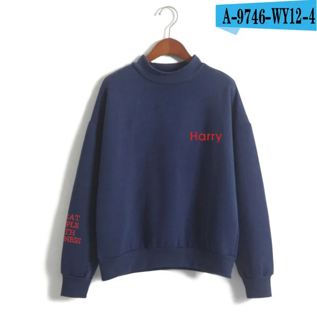 GL navy blue Harry Styles, Женская толстовка, для лечения людей с добротой, водолазка, толстовки, унисекс, Tumblr, с буквенным принтом, спортивный костюм - Цвет: GL navy blue