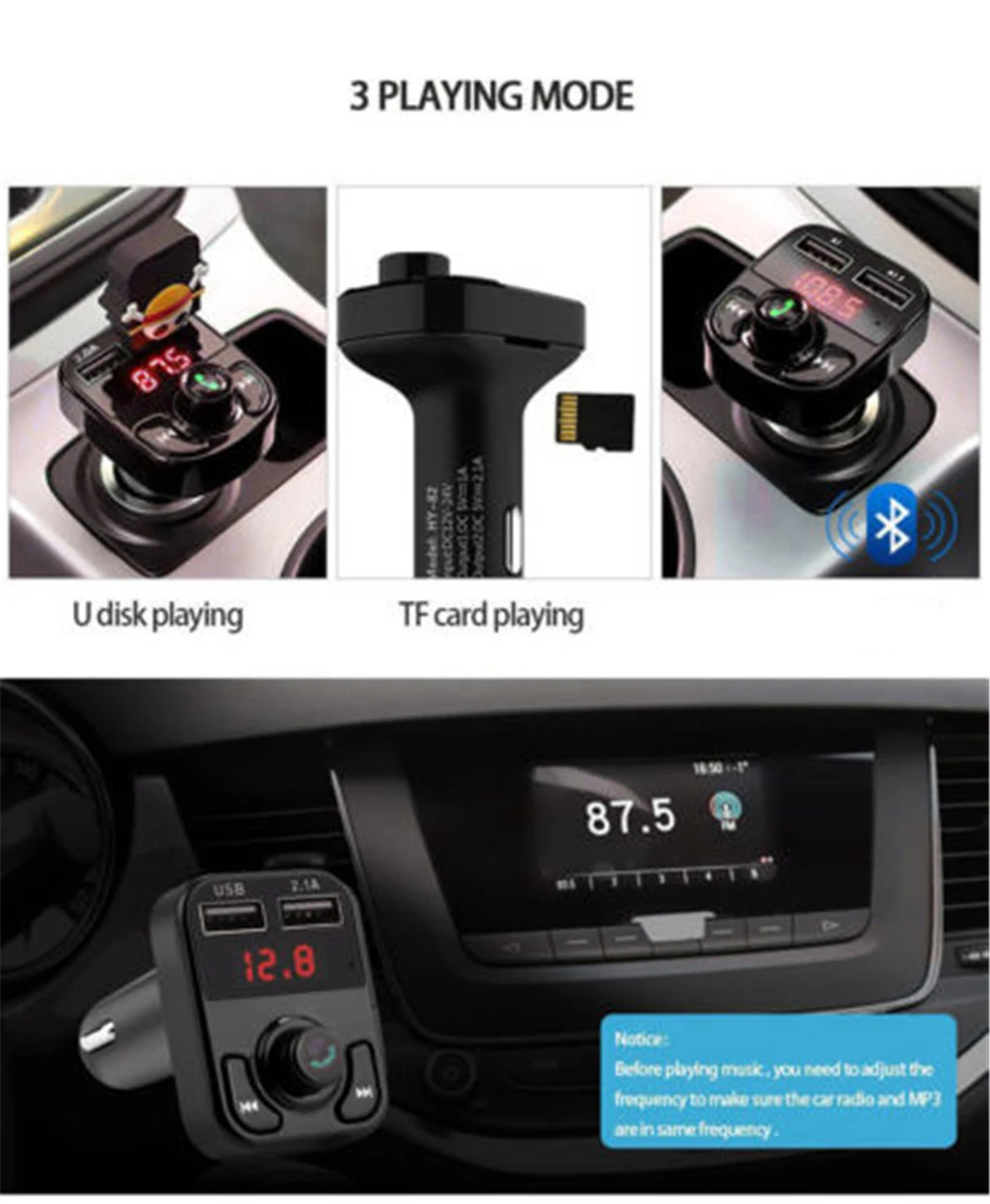 B3 беспроводной fm передатчик двойной USB Автомобильное зарядное устройство для