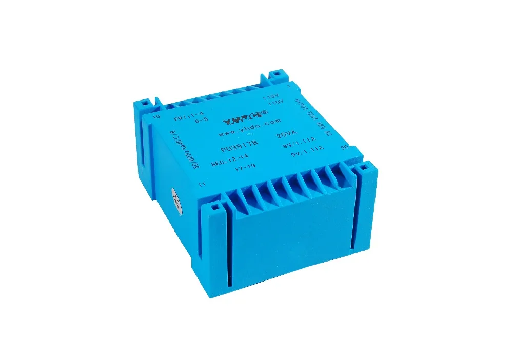 PU3917B производитель двойной вход и выход типа UI 20VA 2*110V 2*7 5 V PCB Инкапсулированный