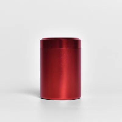 small red Портативная жестяная банка для чая, металлическая коробка для хранения чая, контейнер, титановая банка, канистра, caddy для tieguanyin, китайский зеленый чай - Цвет: small red