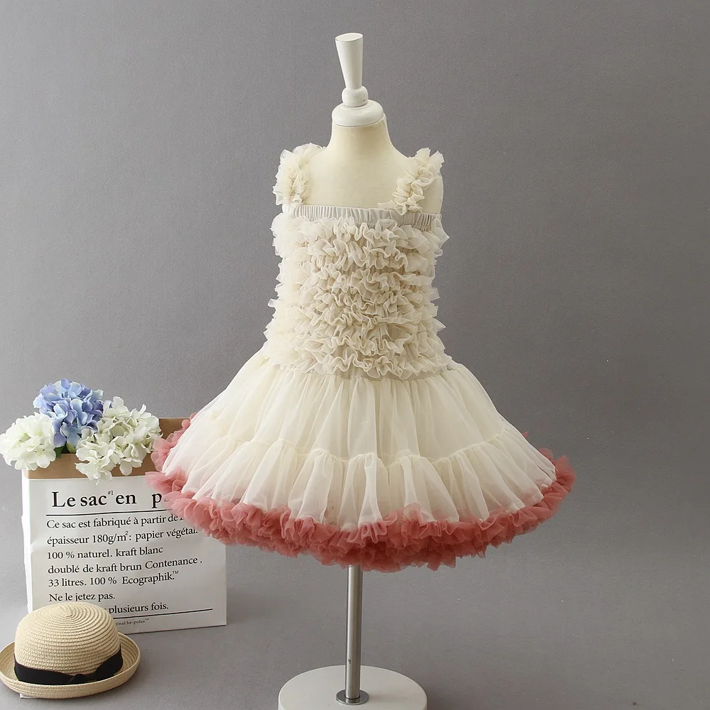 Red Tutu Girl Dress Pink Layered Ballet Puffy Angel Birthday Vestidos 2020 Kid Clothes 2 3 4 6 8 10 12 Year Old 184089 | Детская одежда