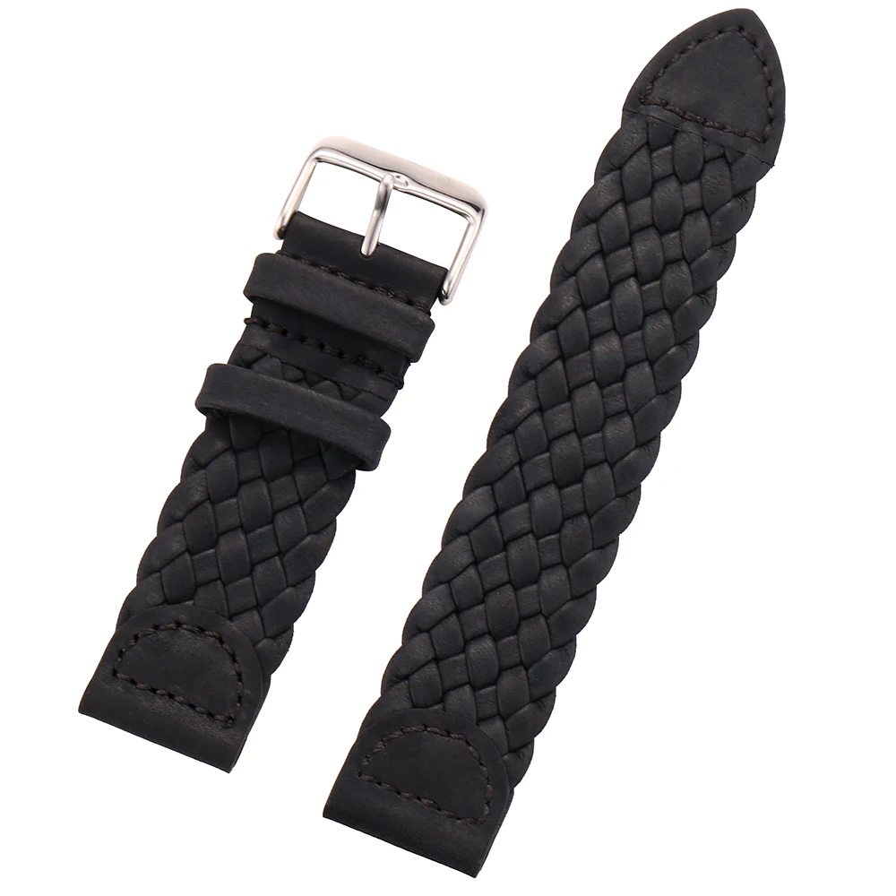 Ремешок для часов из натуральной кожи 20 мм 22 мм|braided leather strap|braided strapwatchband strap |