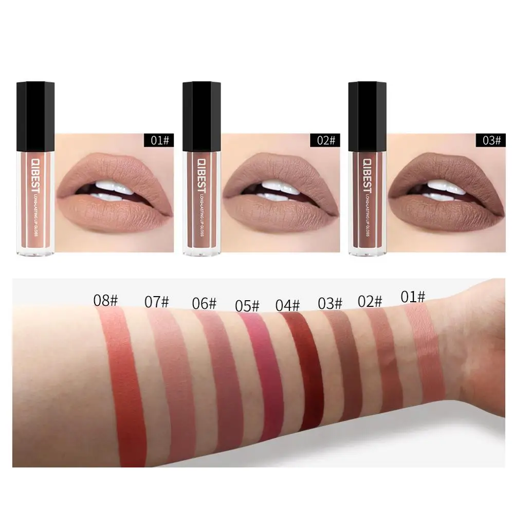 Макияж для губ матовый блеск водонепроницаемый стойкий сексуальный пигмент