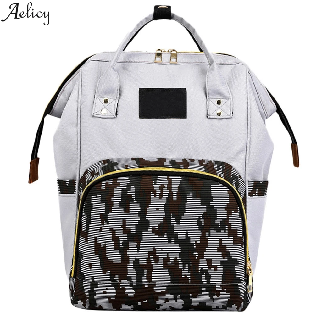 Aelicy Mummy Bags Maternity Large Capacity Oxford Cloth Casual Bag For Outdoor Travel Nursing Soft Backpack | Багаж и сумки