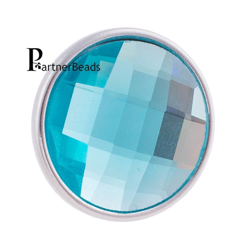 18 мм кнопки из граненого кристалла граненая стеклянная Пряжка подходят серьги с