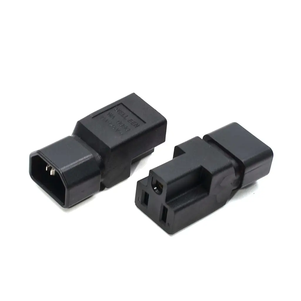 1 упаковка адаптер питания переменного тока 5 15R IEC320 C14 в США 15R|3pin plug|nema 5-15rnema c14 |