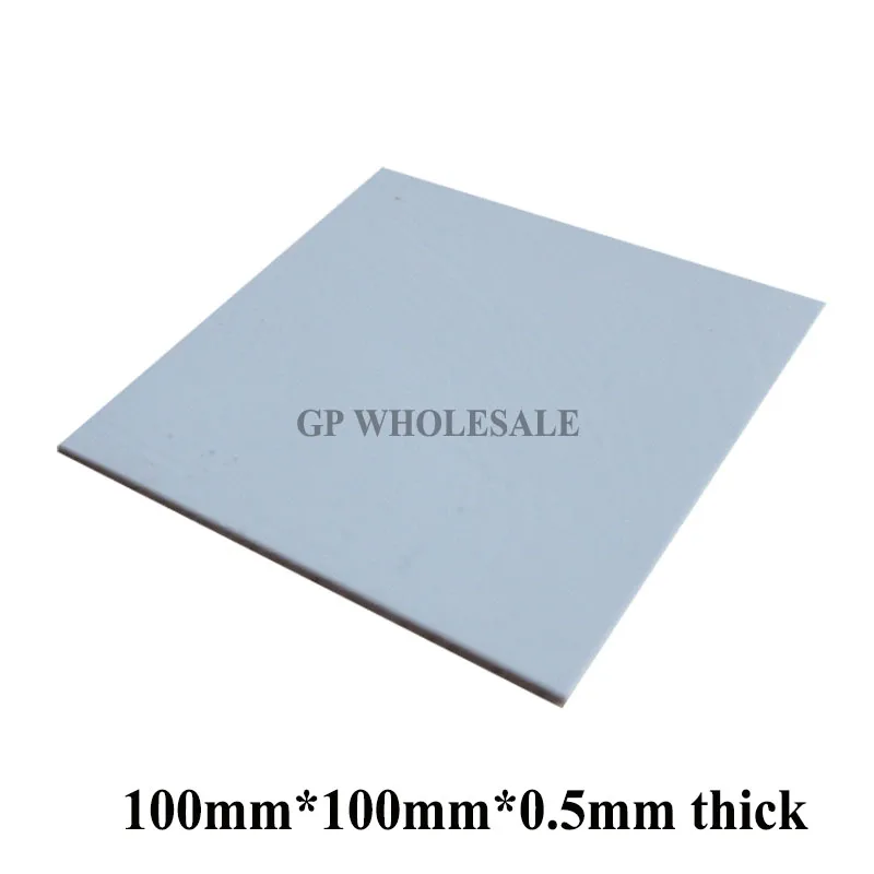 

100mm*100mm*0.5mm Soft Silicone Thermal Pad /Thermal Pads Heat Conduct for Heatsink Laptop /IC /Chipset /Chip / VGA GPU Gap