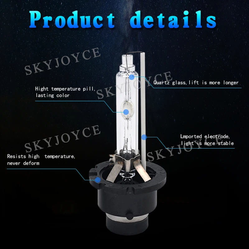 SKYJOYCE оптовая продажа 12 в 35 Вт D2S HID 6000 К 4300 лампа 55 D4S 5000 8000 для автомобильных фар D4R