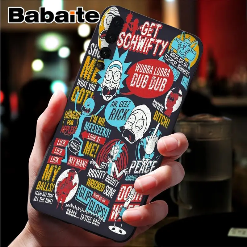 Babaite Comic Meme Рик и Морти чехол для телефона чехол для huawei Mate10 Lite P20 Pro P9 P10 Plus Mate9 10 Honor 10 View 10