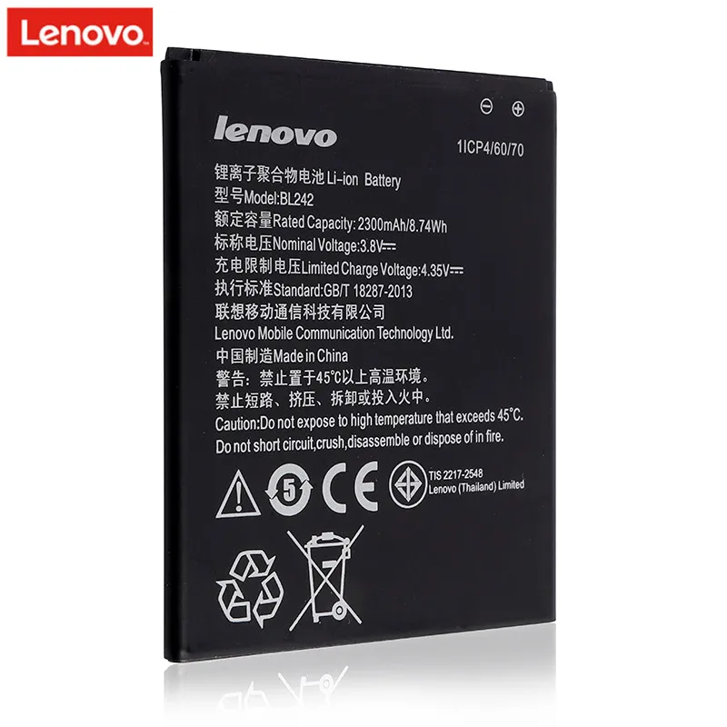 Оригинальный аккумулятор BL242 Lenovo Lemeng K3 K30 T W E K10E70 A3580 A3860 A3890 A3900 A3910 A3910e70 A3910t30
