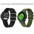 Для Garmin Forerunner 735xt в нейлоновой оплетке спортивный ремешок для смарт-часов Garmin 630 620 235 230 220 подход S6 браслета из нержавеющей стали смарт-пояс