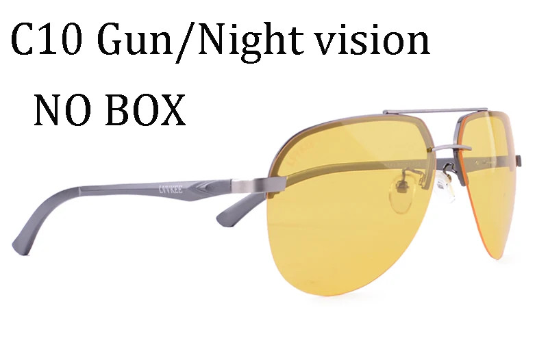 Night vision no box Роскошные поляризованные солнцезащитные очки из алюминиево-магниевого сплава, мужские зеркальные солнцезащитные очки для вождения, мужские и женские очки 143, черные Ретро винтажные очки - Цвет линз: Night vision no box