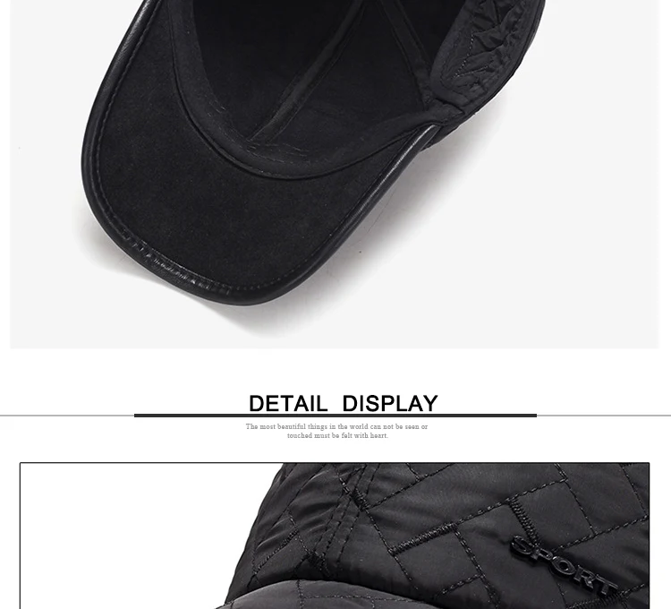 Мужская зимняя бейсбольная кепка с ушками Snapback Кепка s ушанка Casquette утолщенная теплая бейсбольная кепка зимняя Мужская ушанка для папы