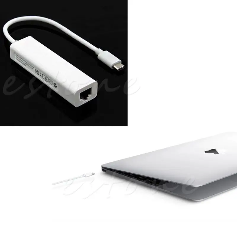 Флуоресцентный USB 3 1 типа C с адаптером RJ45 Lan|USB-хабы| |