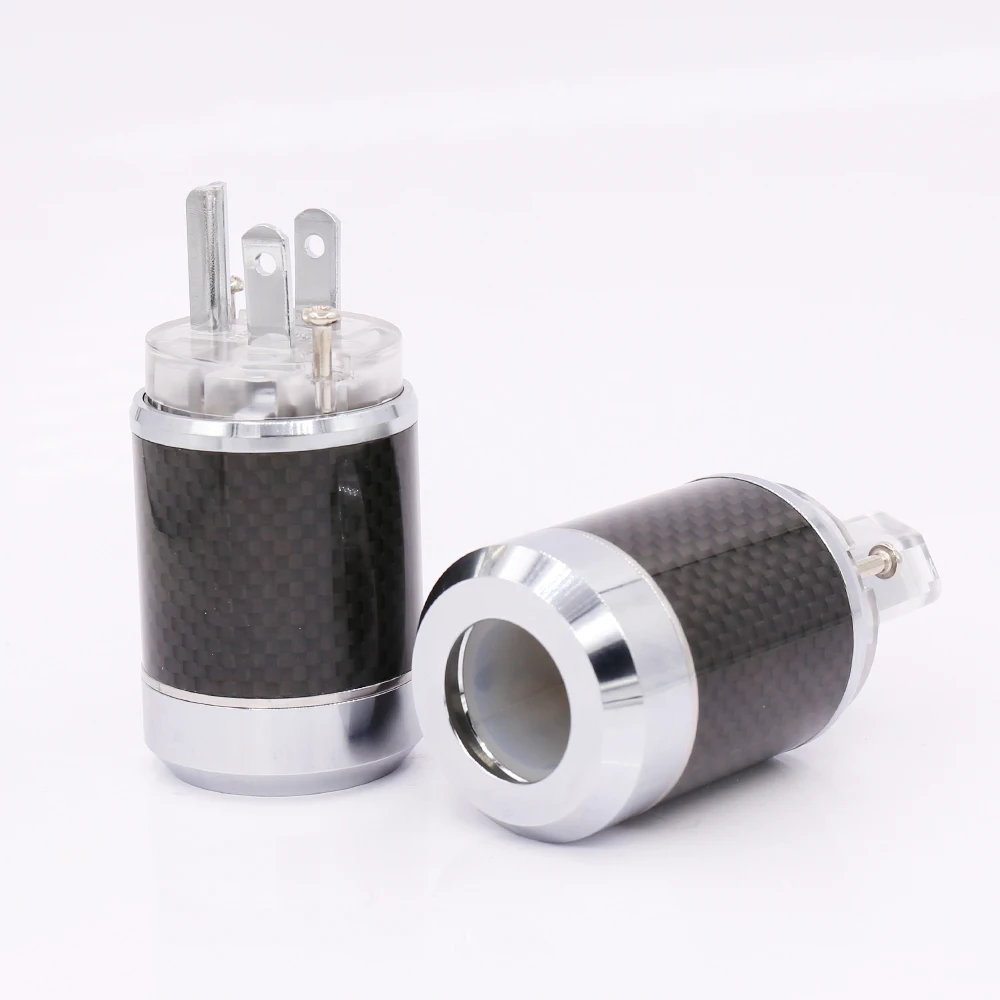 Пара углеродных волокон родиевое покрытие US AC вилка разъем IEC | Электроника