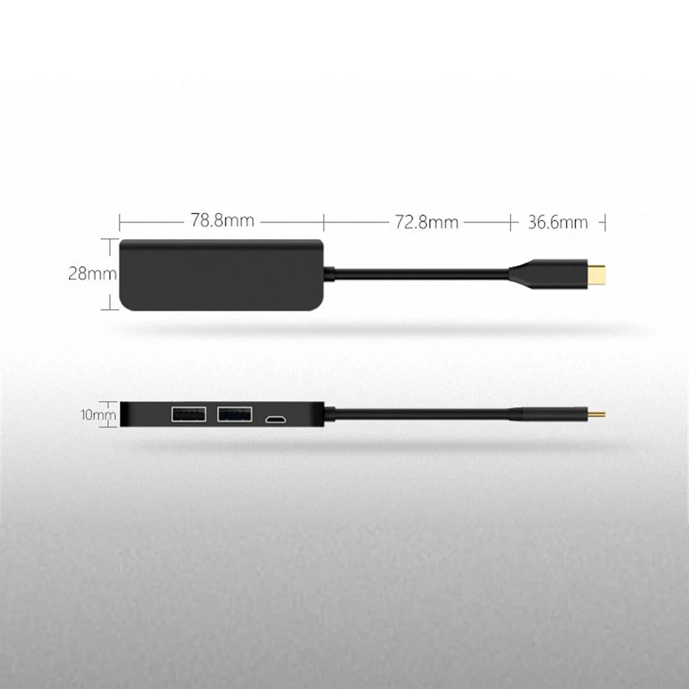 USB Type C к HDMI адаптер концентратор Tpye Micro 3 0 4 порта сплиттер для MacBook Huawei Samsung|Кабели