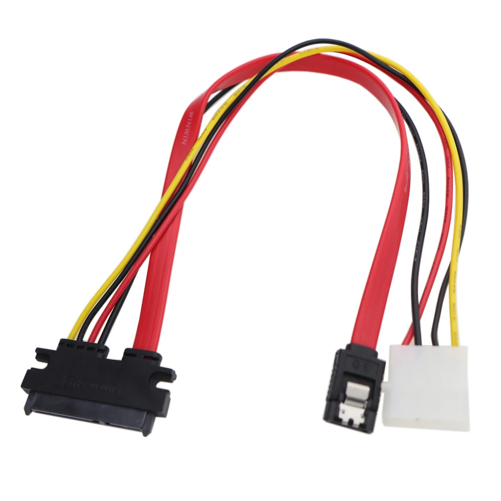 SATA 22Pin серийный ATA комбинированный блок питания для передачи данных на 7Pin Female с Molex