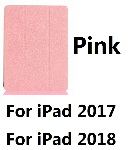 For iPad201718 Pink Для iPad Pro 10,5 чехол из искусственной кожи умный чехол с держателем карандаша Автоматический Режим сна для iPad 9,7 дюймов Pro 10,5 - Цвет: For iPad201718 Pink