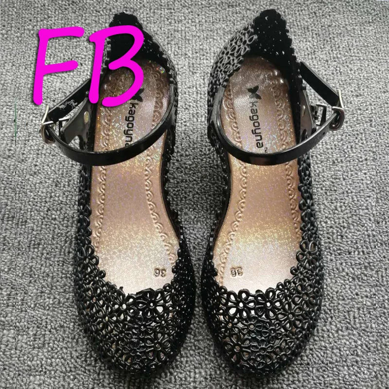 Пластиковые сандалии с кристаллами женская обувь на танкетке птичьим гнездом