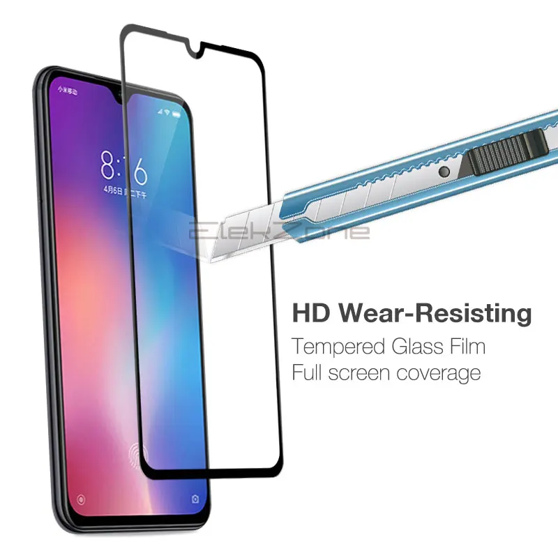 Защитное стекло с полным покрытием для XiaoMi 9 9SE 8 6 5X 9H пленка экрана redmi note 7 Pro 6A S2 A2