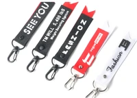fashion english letter ribbon lanyard mobile phone keychain pendant clothes pants wild zipper head accessories