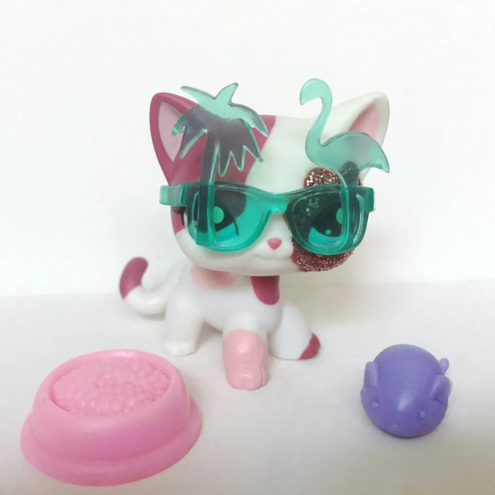 LITTLEST коллекция животных фигурка для девочки короткие волосы кошка в очках