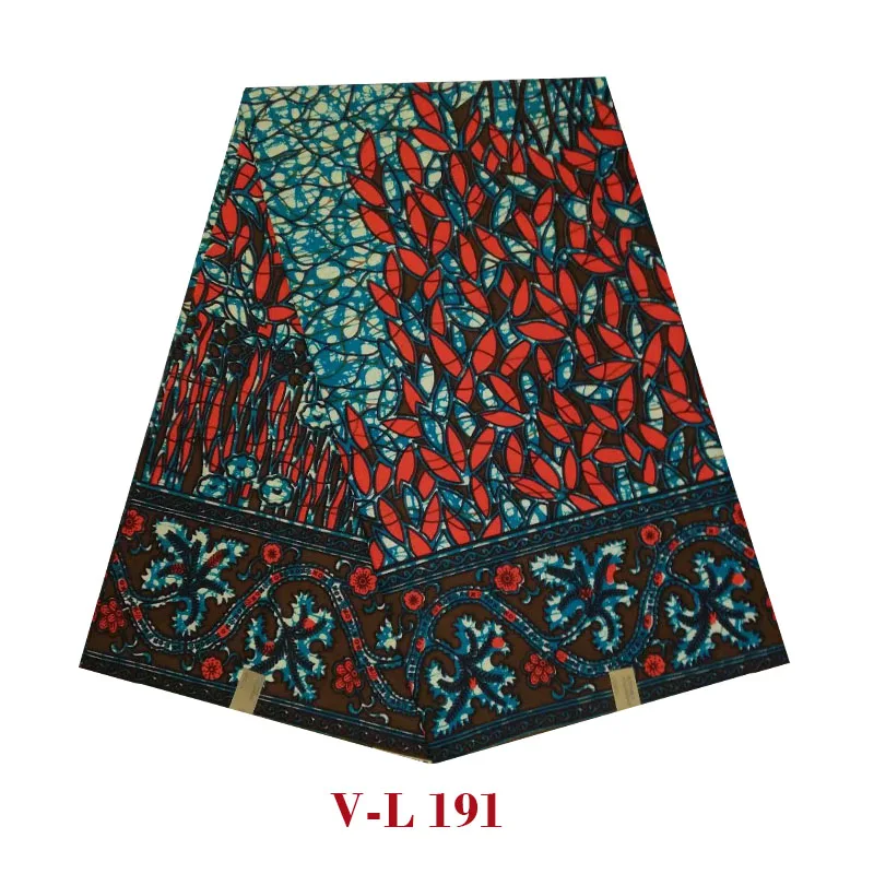 

2019 High quality veritable ankara real batik wax African printed the last design block ankara soft breathable V-L 191