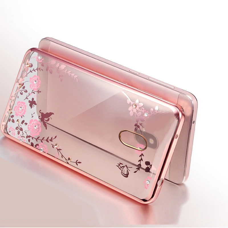 YueTuo etui coque cover case For Samsung Galaxy j7 2017 Pro j730 transparent 3d phone cases back Soft TPU Flower accessories | Мобильные